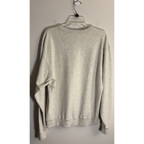 CHAMPION Powerblend Crewneck Sweatshirt Men Large Heather Gray Classic Logo - Picture 3 of 11